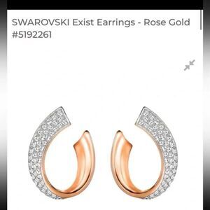 NWOT Swarovski Exist Rosegold Crystal Earring